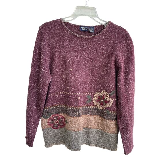Allison Daley Sweaters - Allison Daley Floral Sweater Small knit